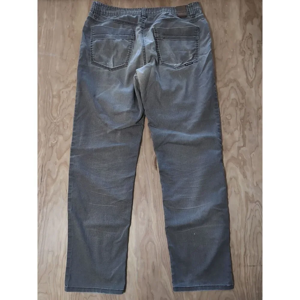 Prana Jeans Mens Bridger Slim‎ Fit Brown Pants Stretch 34x32 Comfort